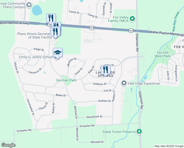 map of restaurants, bars, coffee shops, grocery stores, and more near 4106 Cummins Street in Plano