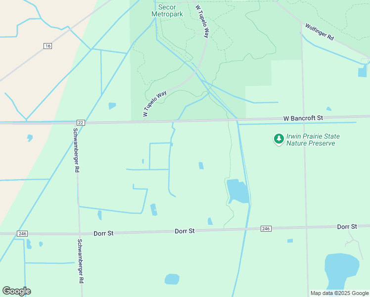 map of restaurants, bars, coffee shops, grocery stores, and more near 10309 West Bancroft Street in Holland