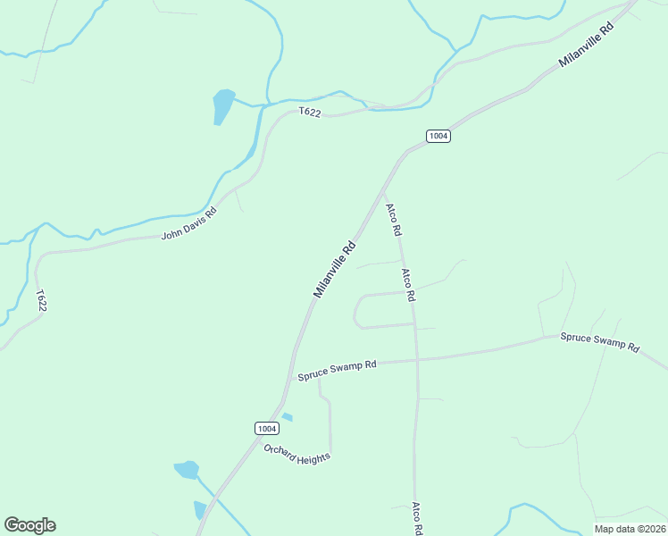 map of restaurants, bars, coffee shops, grocery stores, and more near 1157 Milanville Road in Milanville