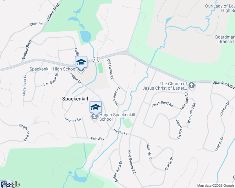 map of restaurants, bars, coffee shops, grocery stores, and more near 31 Old Farms Road in Poughkeepsie