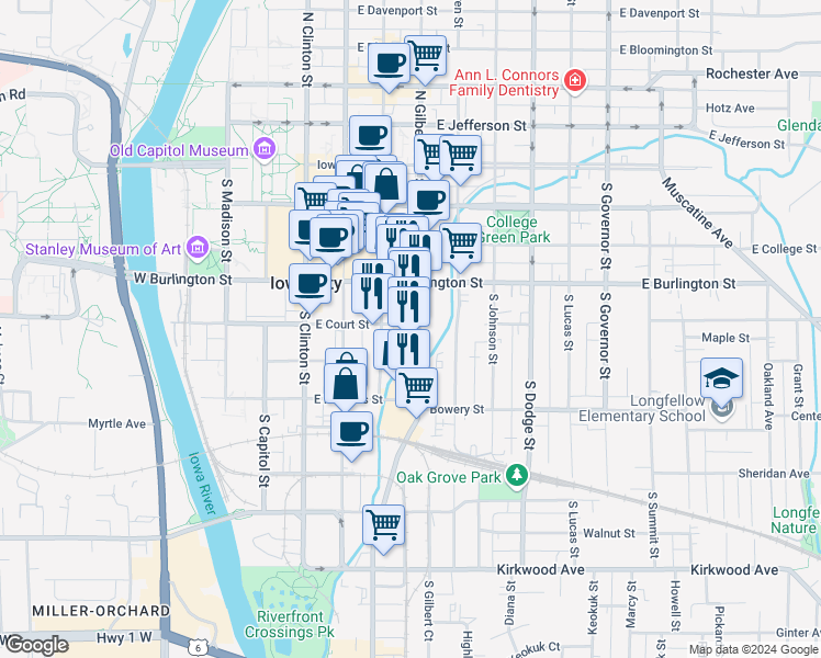 404 South Gilbert Street, Iowa City IA Walk Score