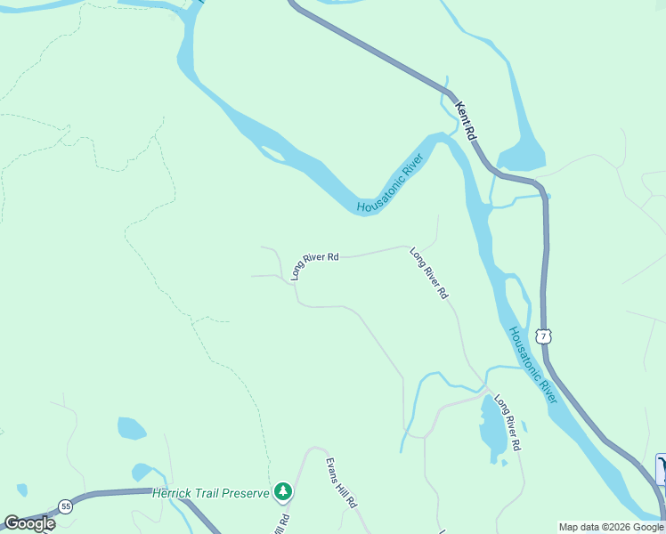 map of restaurants, bars, coffee shops, grocery stores, and more near 42 Long River Road in Sherman