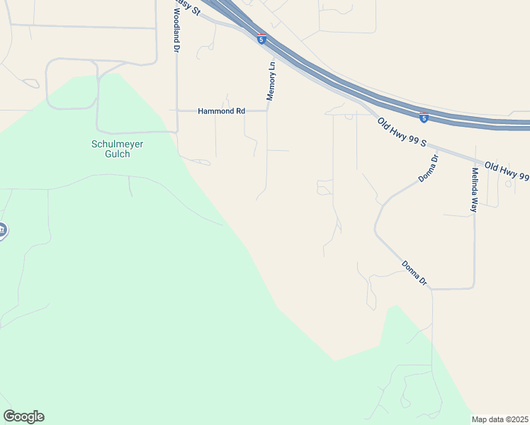 map of restaurants, bars, coffee shops, grocery stores, and more near 6132 Memory Lane in Yreka