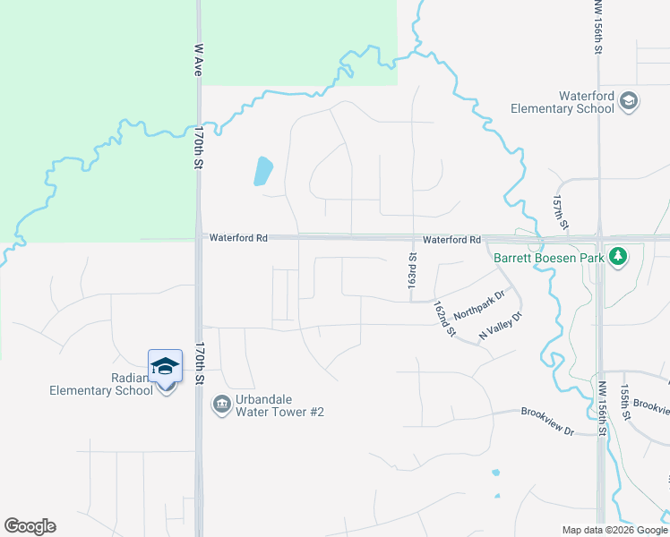map of restaurants, bars, coffee shops, grocery stores, and more near 16411 Springbrook Trail in Urbandale