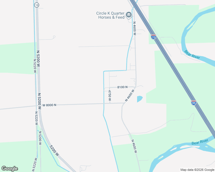 map of restaurants, bars, coffee shops, grocery stores, and more near 8068 4750 West in Tremonton