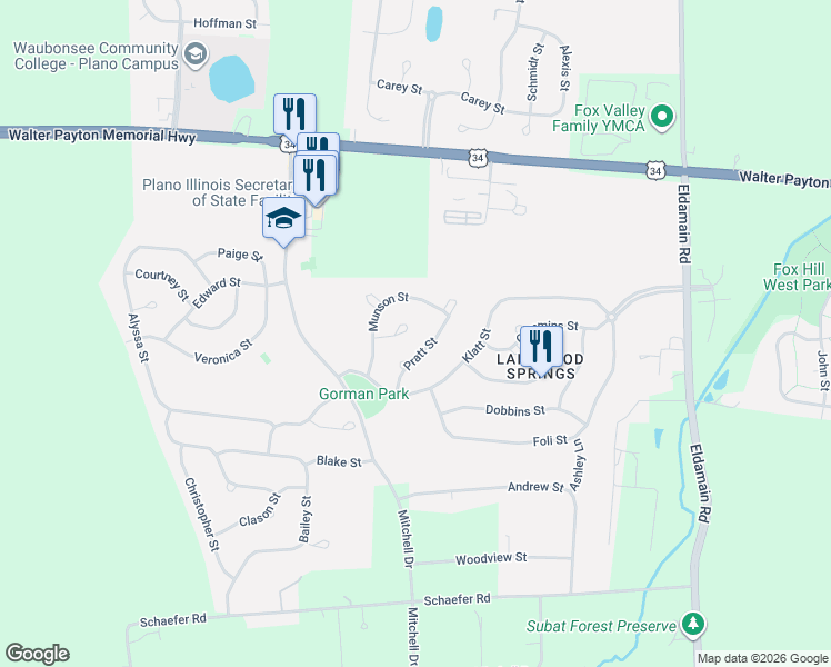 map of restaurants, bars, coffee shops, grocery stores, and more near 3907 Pratt Court in Plano