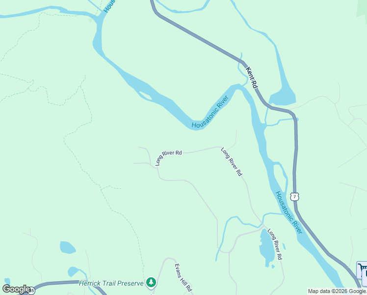 map of restaurants, bars, coffee shops, grocery stores, and more near 73 Long River Road in Sherman