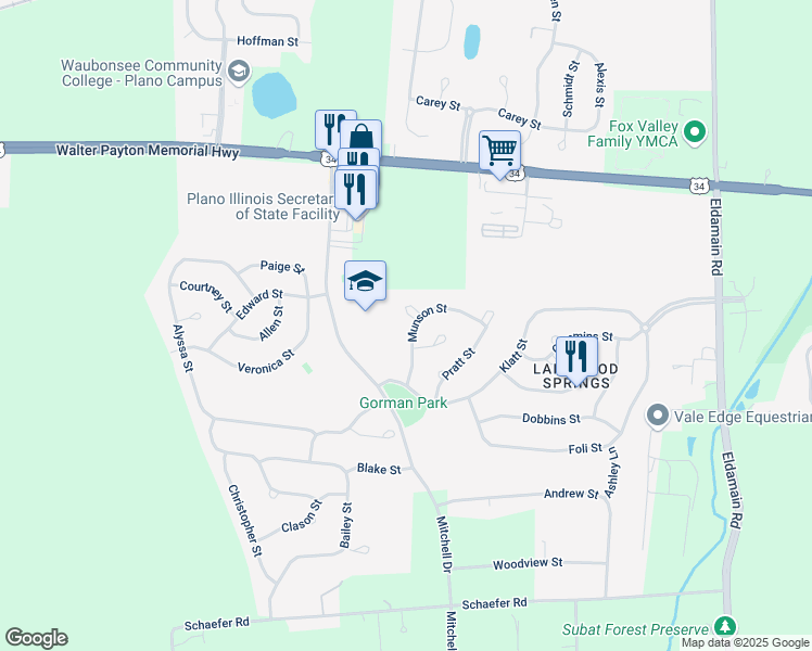 map of restaurants, bars, coffee shops, grocery stores, and more near 3737 Munson Street in Plano
