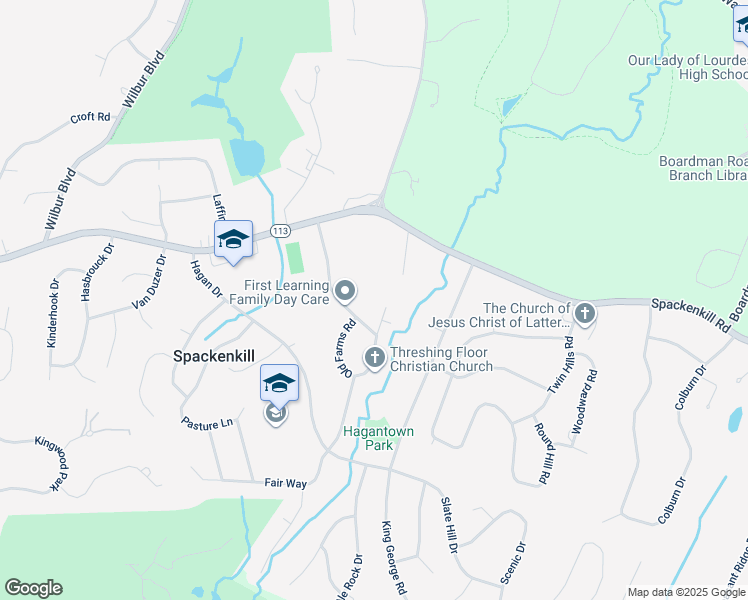 map of restaurants, bars, coffee shops, grocery stores, and more near 11 Casper Creek Road in Poughkeepsie