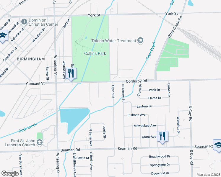 map of restaurants, bars, coffee shops, grocery stores, and more near 335 Taylor Road in Oregon