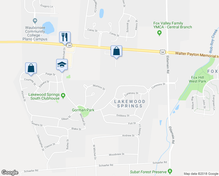map of restaurants, bars, coffee shops, grocery stores, and more near 3948 Pratt Street in Plano