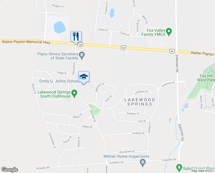 map of restaurants, bars, coffee shops, grocery stores, and more near 3850 Munson Street in Plano