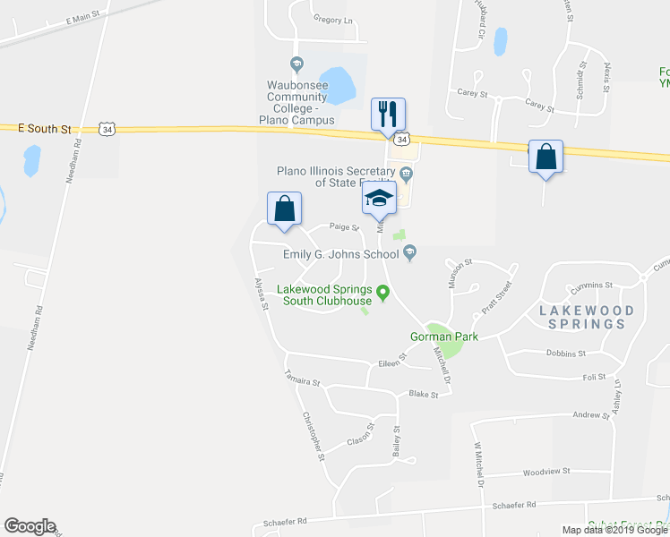 map of restaurants, bars, coffee shops, grocery stores, and more near 3409 Allen Street in Plano