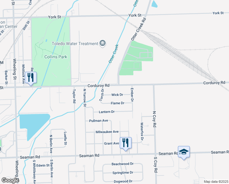map of restaurants, bars, coffee shops, grocery stores, and more near 3151 Wick Dr in Oregon