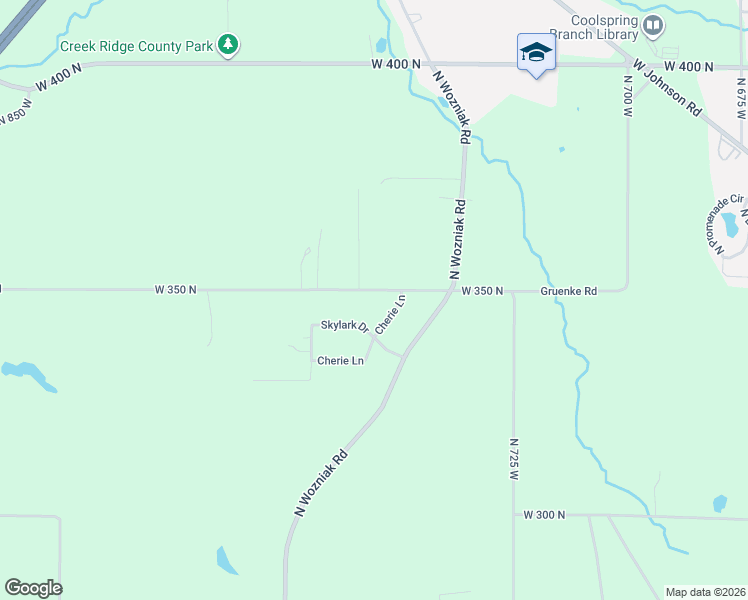 map of restaurants, bars, coffee shops, grocery stores, and more near 7506 West 350 North in Michigan City