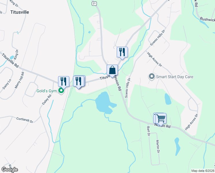 map of restaurants, bars, coffee shops, grocery stores, and more near 5a Davis Road in Poughkeepsie