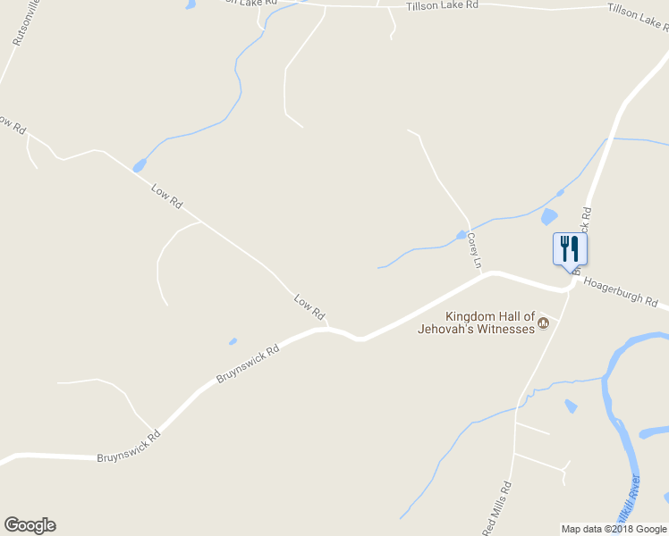 map of restaurants, bars, coffee shops, grocery stores, and more near 4 Low Road in Wallkill