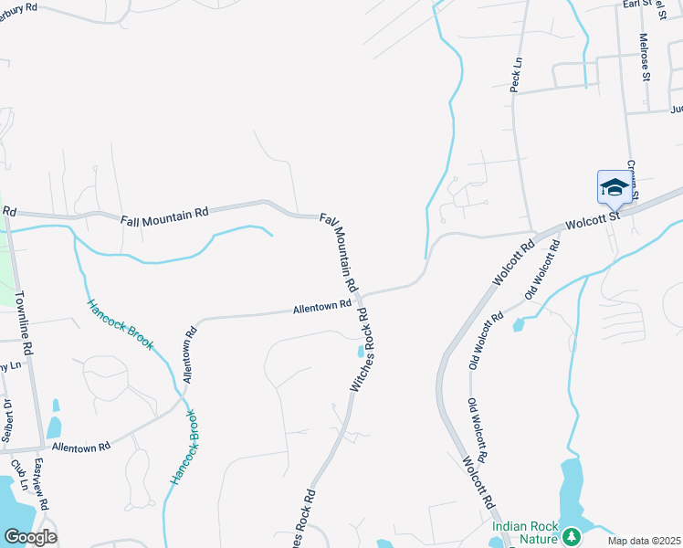 map of restaurants, bars, coffee shops, grocery stores, and more near 33 Fall Mountain Road in Bristol