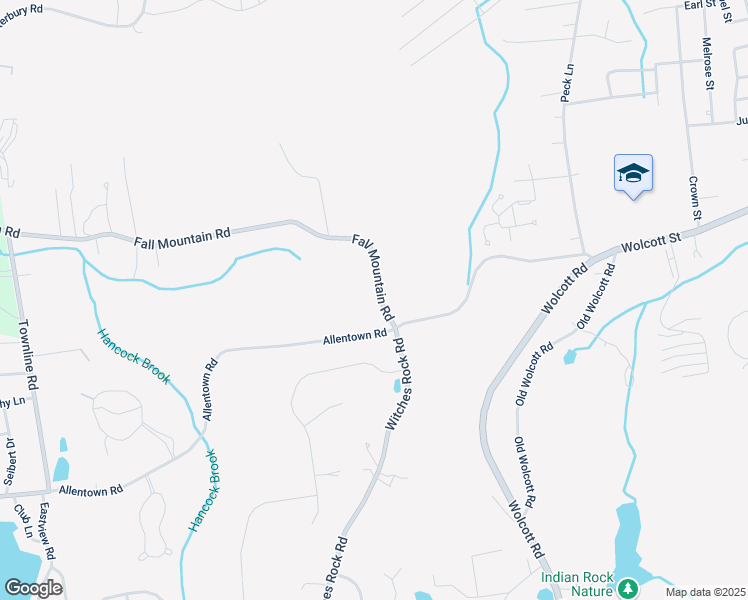map of restaurants, bars, coffee shops, grocery stores, and more near 33 Fall Mountain Road in Bristol