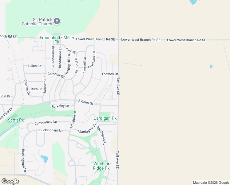 map of restaurants, bars, coffee shops, grocery stores, and more near 4866 East Court Street in Iowa City