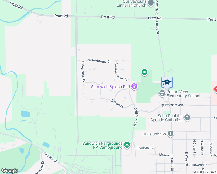 map of restaurants, bars, coffee shops, grocery stores, and more near 1256 Wood Cliff Court in Sandwich