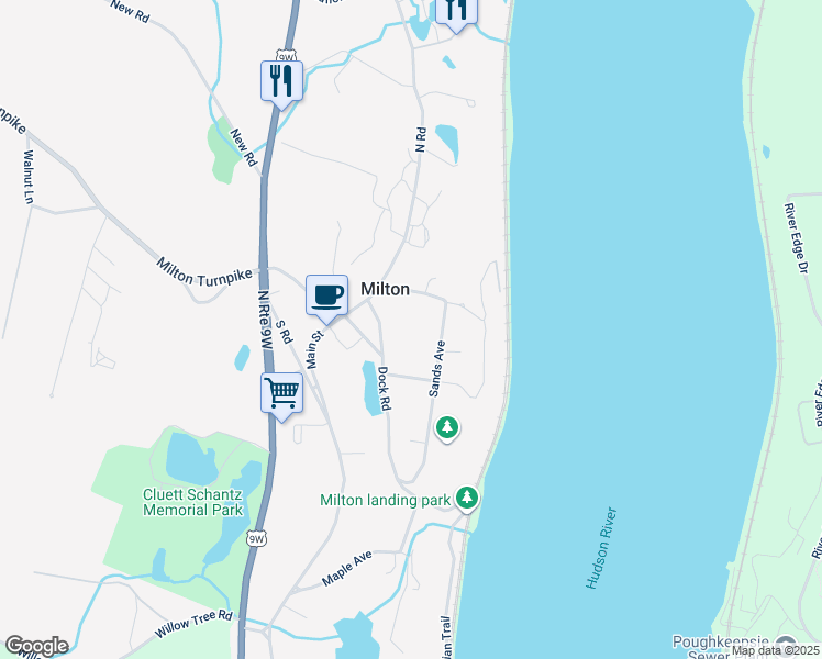 map of restaurants, bars, coffee shops, grocery stores, and more near 9 Shanghi Hill in Milton