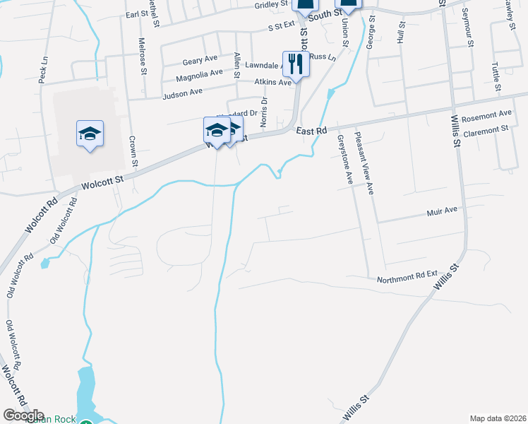 map of restaurants, bars, coffee shops, grocery stores, and more near 150 Melinda Lane in Bristol