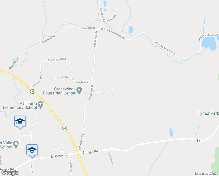 map of restaurants, bars, coffee shops, grocery stores, and more near 96 South Parliman Road in Lagrangeville