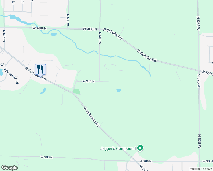 map of restaurants, bars, coffee shops, grocery stores, and more near 5944 West 370 North in La Porte