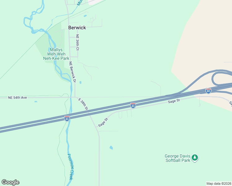map of restaurants, bars, coffee shops, grocery stores, and more near 3890 Northeast 54th Place in Des Moines