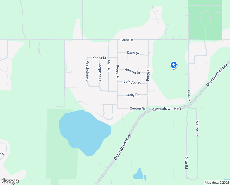 map of restaurants, bars, coffee shops, grocery stores, and more near 57337 Poppy Road in South Bend