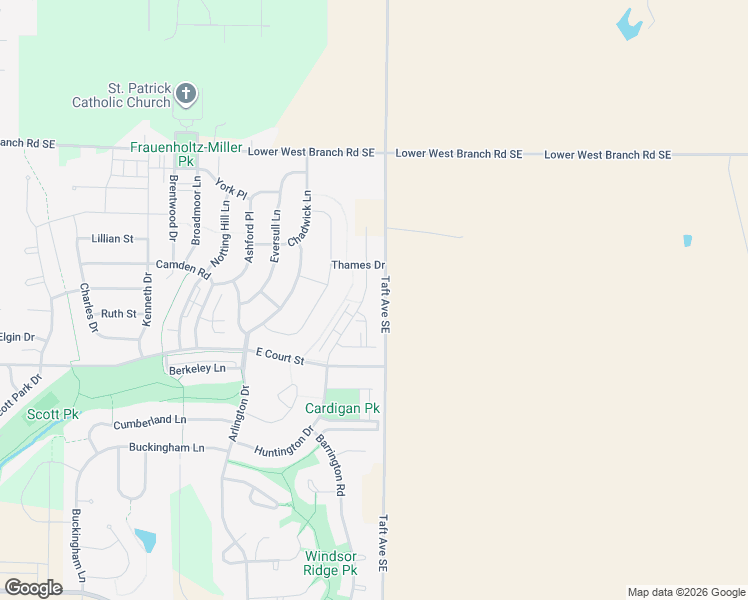 map of restaurants, bars, coffee shops, grocery stores, and more near 213 Huntington Drive in Iowa City