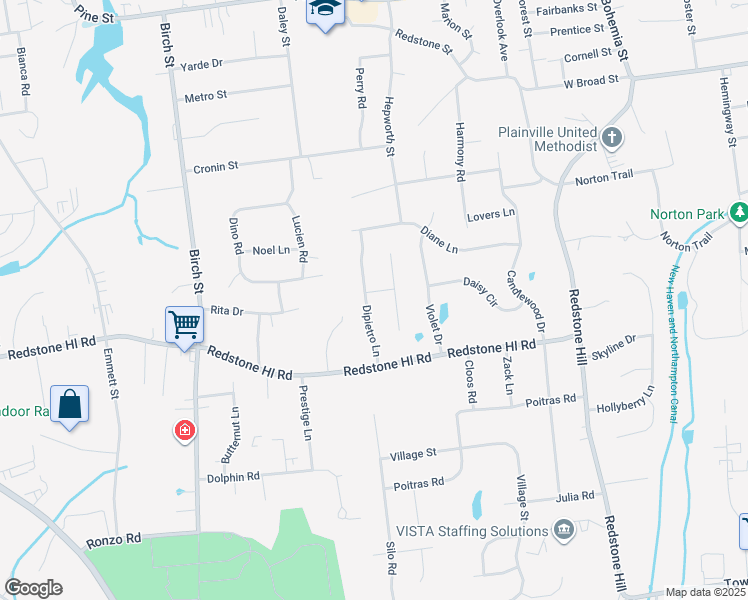 map of restaurants, bars, coffee shops, grocery stores, and more near 60 Dipietro Lane in Bristol