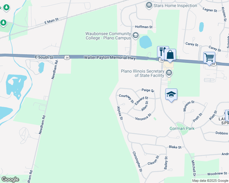 map of restaurants, bars, coffee shops, grocery stores, and more near 309 Alyssa Street in Plano