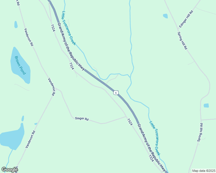 map of restaurants, bars, coffee shops, grocery stores, and more near Grand Army of the Republic Hwy in Laceyville