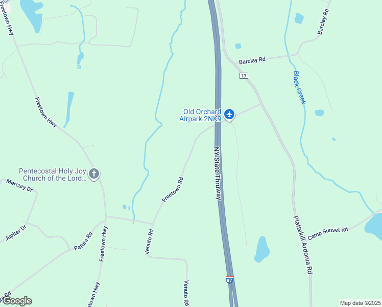 map of restaurants, bars, coffee shops, grocery stores, and more near 137 Freetown Road in Wallkill