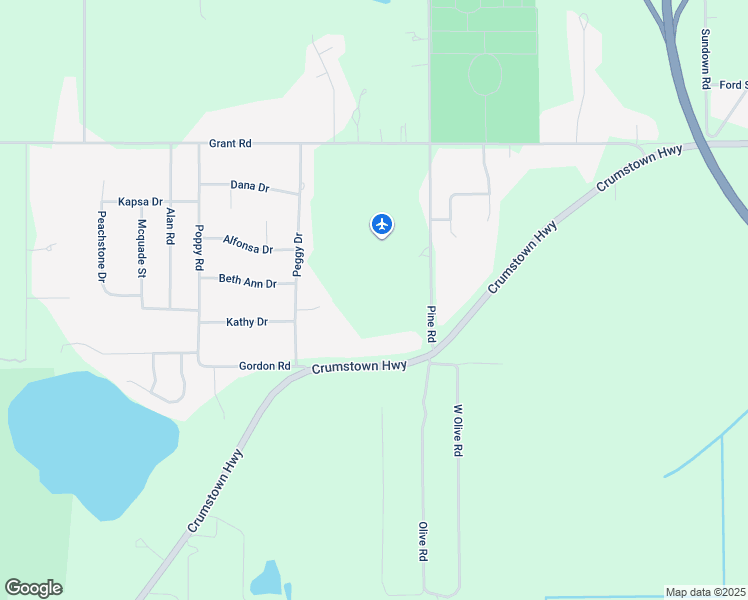 map of restaurants, bars, coffee shops, grocery stores, and more near 57301 Pine Road in South Bend