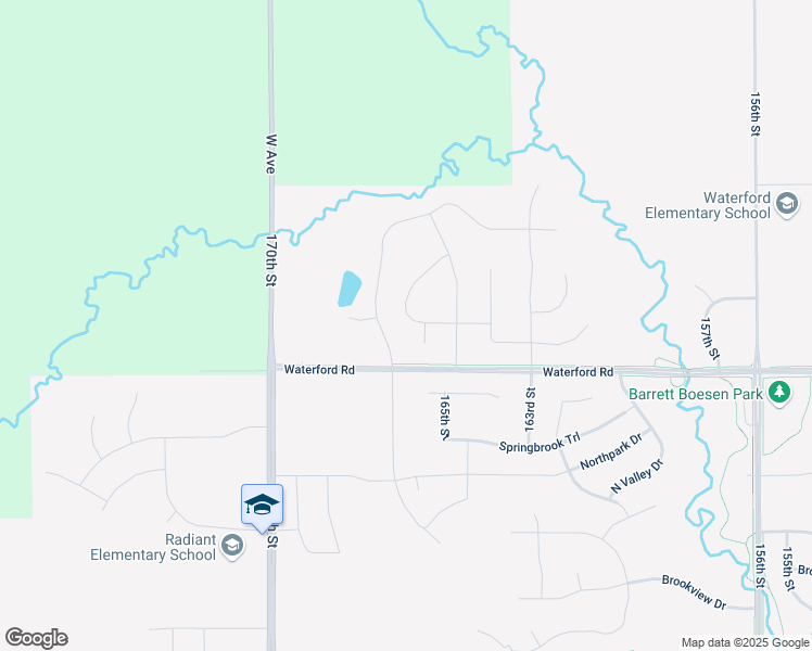 map of restaurants, bars, coffee shops, grocery stores, and more near 16604 Walnut Meadows Drive in Waukee