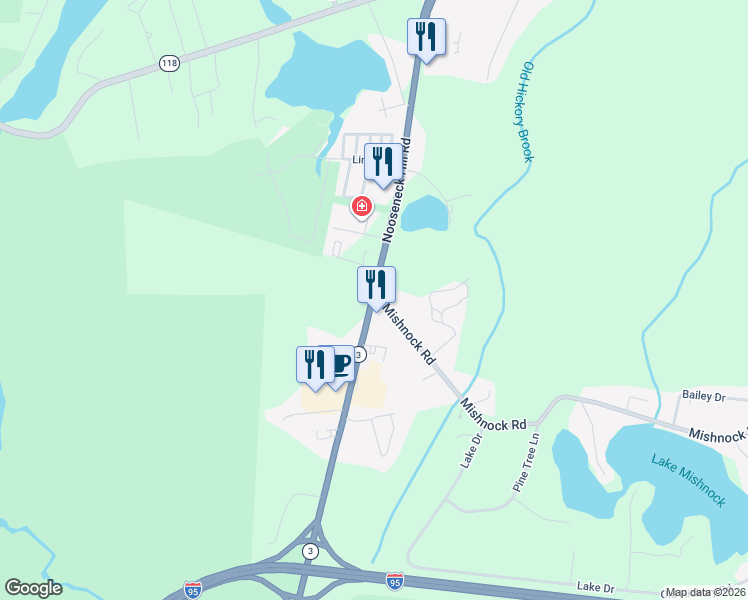 map of restaurants, bars, coffee shops, grocery stores, and more near 8 Nooseneck Hill Road in West Greenwich