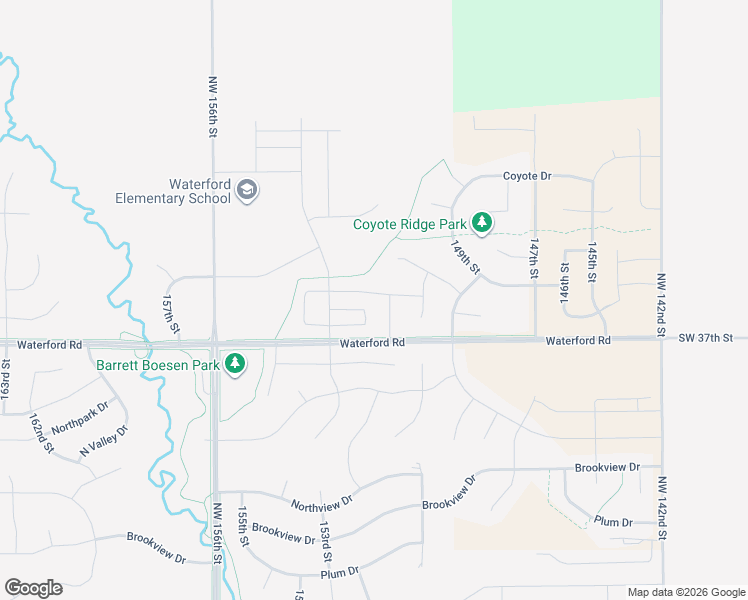 map of restaurants, bars, coffee shops, grocery stores, and more near 5420 151st Street in Urbandale