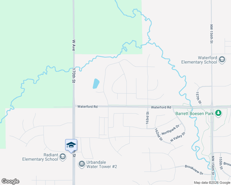 map of restaurants, bars, coffee shops, grocery stores, and more near 16604 Walnut Meadows Dr in Urbandale