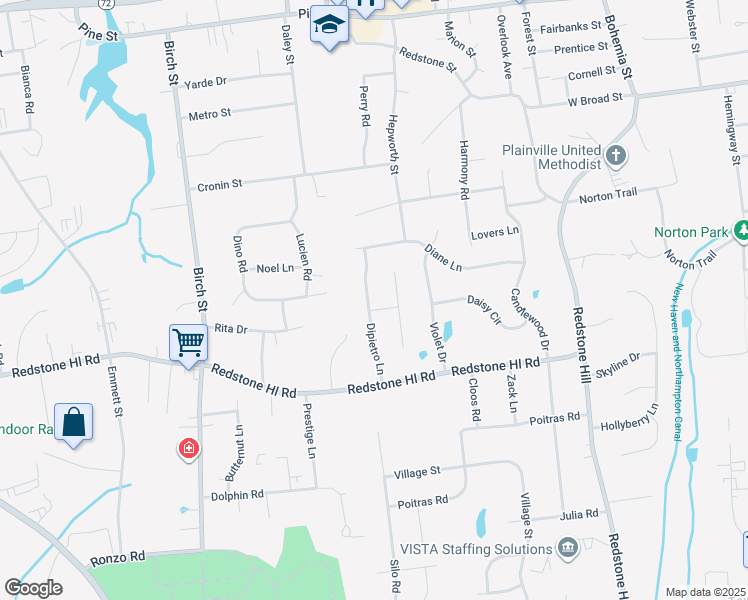 map of restaurants, bars, coffee shops, grocery stores, and more near 60 Dipietro Lane in Bristol