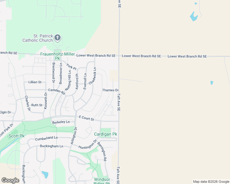 map of restaurants, bars, coffee shops, grocery stores, and more near 213 Huntington Drive in Iowa City