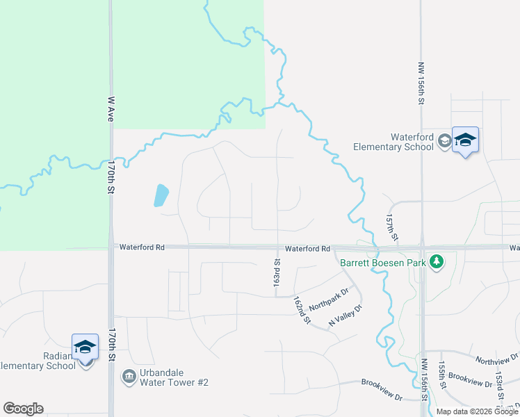 map of restaurants, bars, coffee shops, grocery stores, and more near 5508 163rd Street in Urbandale