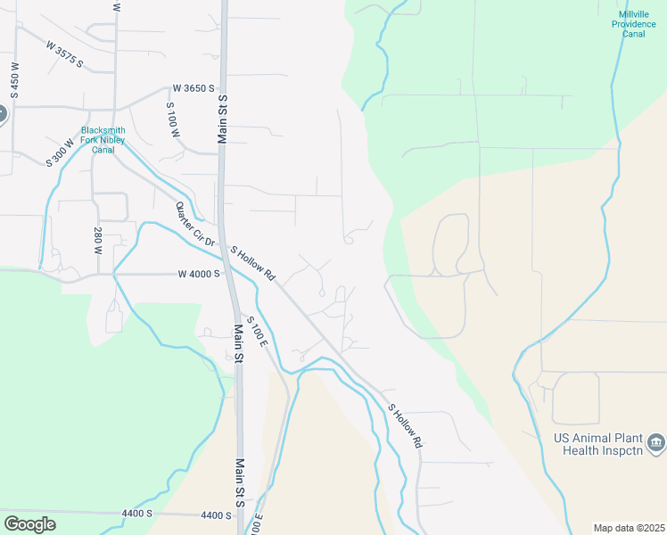 map of restaurants, bars, coffee shops, grocery stores, and more near 4070 South Hollow Road in Nibley
