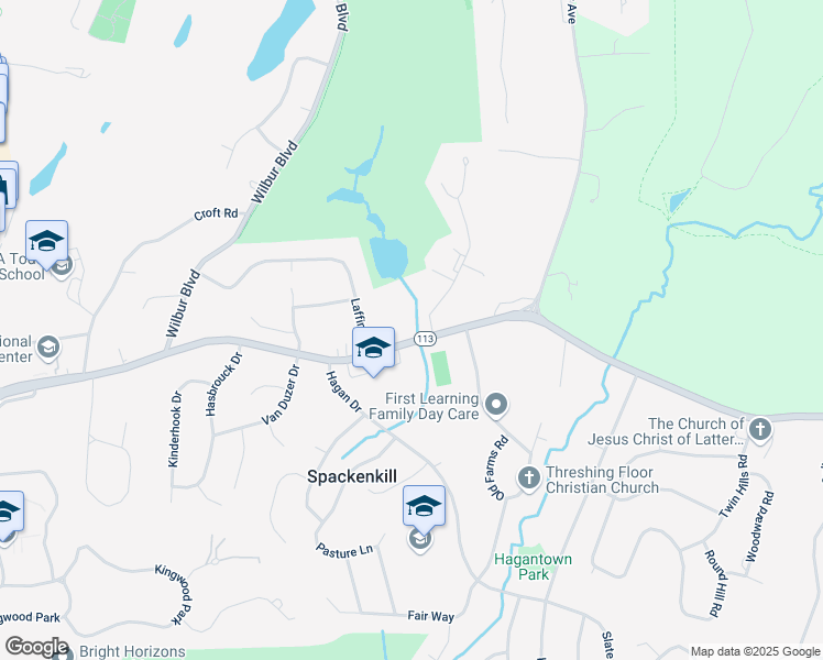 map of restaurants, bars, coffee shops, grocery stores, and more near 111 Spackenkill Road in Poughkeepsie