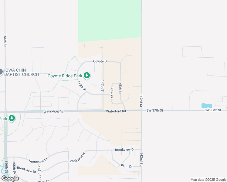 map of restaurants, bars, coffee shops, grocery stores, and more near 5515 147th Street in Urbandale