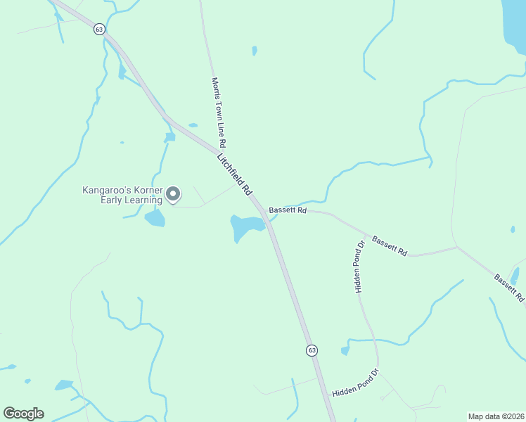 map of restaurants, bars, coffee shops, grocery stores, and more near 2 Bassett Road in Watertown