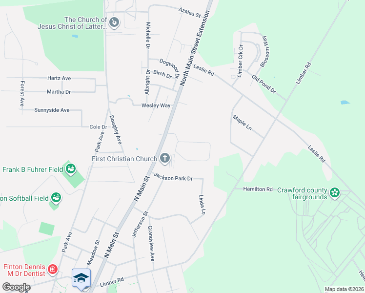 map of restaurants, bars, coffee shops, grocery stores, and more near 35932 Shadow Oaks Drive in Meadville
