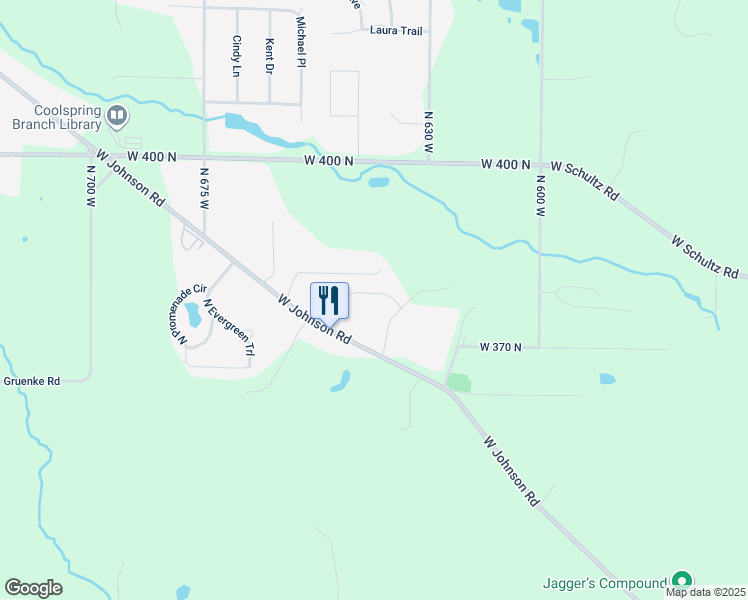 map of restaurants, bars, coffee shops, grocery stores, and more near 6354 West Shiva Drive in La Porte